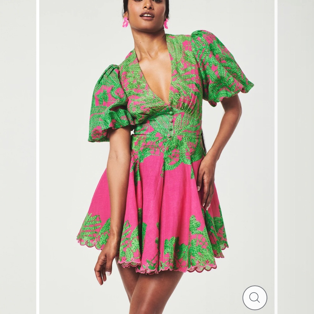 NWT Hemant and Nandita Goa Linen Dress size small